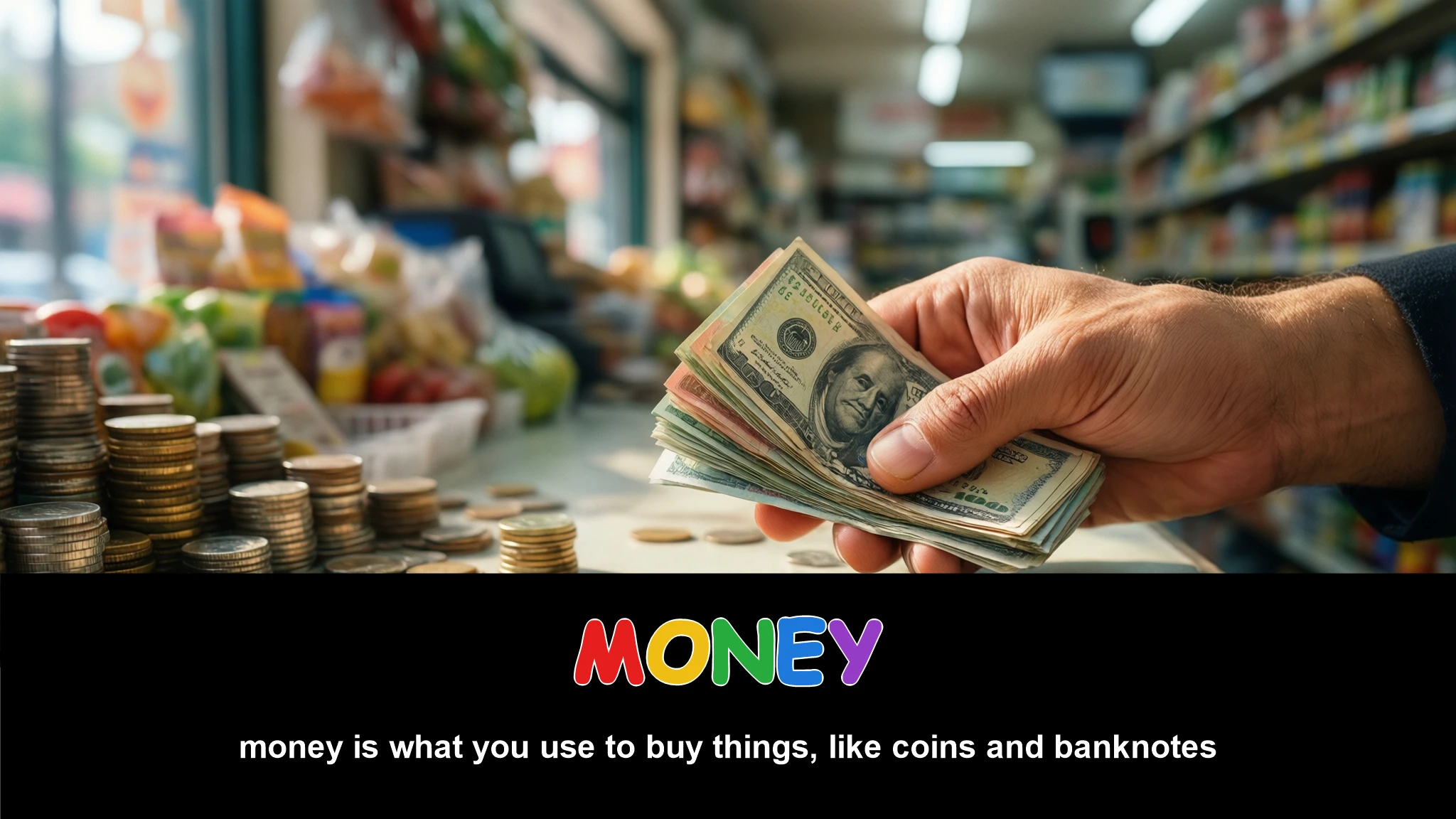 English Illustration for money